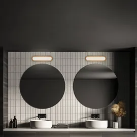 Briloner - LED Spiegelleuchte Bad mit indirektem Licht, IP44 Spritzwasserschutz, Badezimmer,
