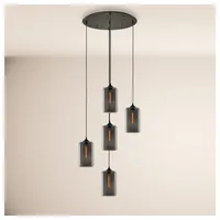 s.luce Cruet Mehrfach-Pendelleuchte Glas 3 oder 5-flammig