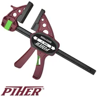PIHER Einhandzwinge Kunststoff/Nylon/Stahl 90 cm rot
