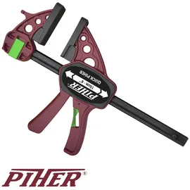 PIHER Einhandzwinge Kunststoff/Nylon/Stahl 90 cm rot