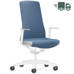 Interstuhl PURE INTERIOR Edition Bürostuhl mit Polsterrücken - Variante blau