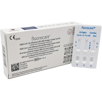 10x Fluorecare BIO-TECH COVID-19 & Influenza A/B & RSV Antigen Kombi-Testkit Antigen Schnelltest | CE 2934 | 10 Combo Selbsttest Test Grippe +1x3M9320