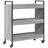 vidaXL Küchenwagen Grau Sonoma 70x30x82 cm Holzwerkstoff