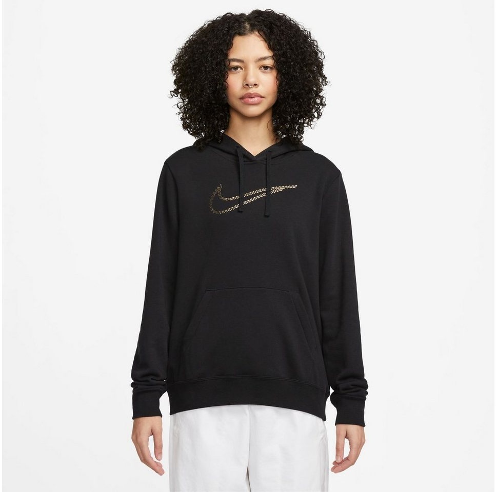 Nike Sportswear Kapuzensweatshirt CLUB FLEECE PREMIUM ESSENTIAL WOMEN'S LOOSE SHINE PULLOVER HOODIE schwarz