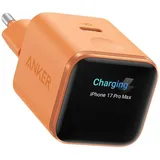 Anker Nano USB-C Schnellladegerät 45W mit Display Orange