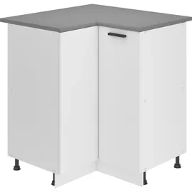 Belini Eckschrank Küche 90 x 0 x 0 cm Weiß