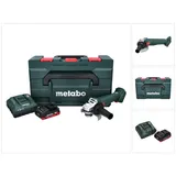 Metabo W 18 L 9-125 Quick Akku Winkelschleifer 18 V 125 mm + 1x Akku 4,0 Ah + Ladegerät + metaBOX