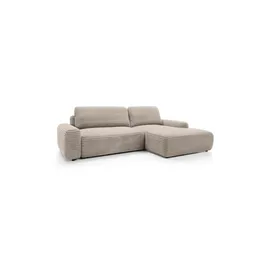 Selsey Ecksofa mit Schlaffunktion Alferia ¦ beige ¦ Maße (cm): B: 264 H: 82