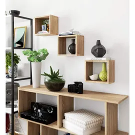 Akord Wandregal 25 x 25 x 15 cm Braun