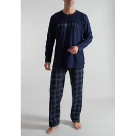 Bugatti Pyjama kariert Blau 56
