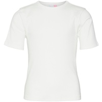 VERO MODA GIRL - T-Shirt Vmhazel Ss Scallop in snow white, Gr.122/128,