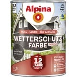 Alpina Wetterschutzfarbe 2,5 L graubraun