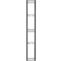 Kerkmann Steckregal Stahl 225x50 cm schwarz