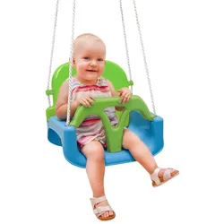 3-in-1 Kinderschaukel für Baby und Kleinkind - 40x43x33 Gartenschaukel Outdoor