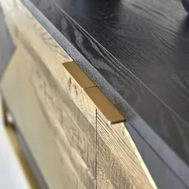 Tikamoon Buffet aus Eiche 240 cm Oscar von Tikamoon mit Messingfüßen