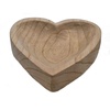 Spetebo Dekoschale Holz Dekoschale Herz natur - 21 cm (Stück, 1 St., Holzschale), Tisch Deko Obst Schale beige