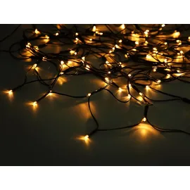 GLOBO Solar-Lichterkette Kunststoff 1,1 m Schwarz Matt