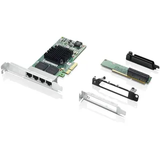 Lenovo Business Intel I350-T4 Netzwerkadapter PCIe 2.1 Gigabit Ethernet x 4 für ThinkCentre M720, M920, ThinkStation P330, P330 (2nd Gen), P410, P510, P520, P720, P920