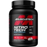 MuscleTech Whey Protein Pulver, MuscleTech Nitro-Tech Whey Protein Isolate & Peptides, Eiweißpulver für den Muskelaufbau, Proteinpulver für Männer und Frauen, Cookies and Cream, 908g (20 Portionen)