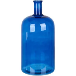 Blumenvase KORMA handgefertigt Glas 45 cm Blau