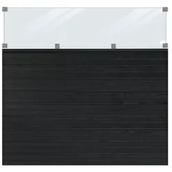 PLUS Plank Profil-Zaun inkl. Glas
