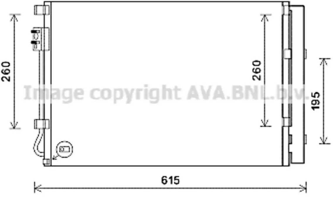 Condensatore, impianto di climatizzazione AVA COOLING KAA5280D