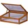 Dobar Kubus 2.0 Frühbeetaufsatz 76 x 56 x 20 cm Braun