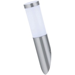 Außen Wand Lampe Garten Fassaden Beleuchtung Edelstahl Fackel Leuchte im Set inkl. LED Leuchtmittel