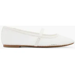 Mary Jane Ballerina - Damen - weiß