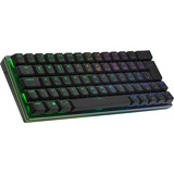 Cooler Master SK622 Gaming-Tastatur, 60%-Konfiguration, mechanische Schalter mit niedrigem Profil, RGB-Beleuchtung, Bluetooth-& Kabelverbindung, Apple/PC/Smartphone-kompatibel - DE Layout