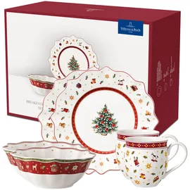 Villeroy & Boch Toy's Delight Rotes Frühstücksset 6-tlg. weihnachtsmotiv