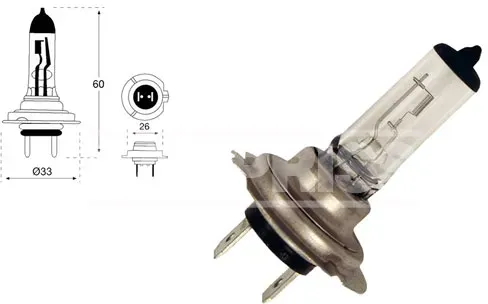 CARPRISS Glühlampe, Nebelscheinwerfer 79780241 H7