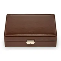 SACHER Uhrenbox für 12 Uhren Braun