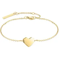 Liebeskind Berlin Urban Heart Armband Edelstahl goldfarben 21 cm