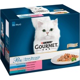 Gourmet Perle Katzenfutter Ocean Delicacies, 12 x 85 g