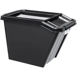 Plast Team ProBox Recycle Aufbewahrungsbox 58 l 1-tlg. schwarz