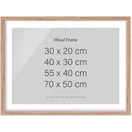 Bilderdepot24 Bilderrahmen Eiche beige 20x25 cm 1 St.