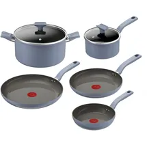 Tefal Cera Color Pfannen-Set 7-tlg. 20 cm + 24 cm + 28 cm + 30 cm + 32 cm + 26 x 26 cm + 28 x 28 cm