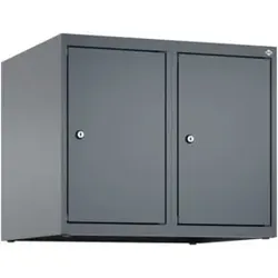 C+P Aufsatzschrank, 7016/7016 500x600x500mm Verschluss Zylinderschloss 2 Abteile