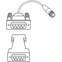 2000 r Datenverbindungskabel (2 m) RS232 für Extramess