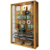 VCM Hängevitrine - holzfarben , Maße: cm B. 59 H. 91,3