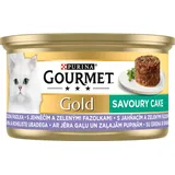 Gourmet Gold Katzennahrung Lamm u. grüne Bohnen 85g