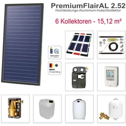 Solarbayer PremiumFlairAL Indach-Solarpaket 6 Bruttofläche 15,12 m2 Solaranlage