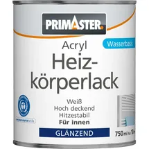 Primaster Heizkörperlack Weiß glänzend 0,75 l