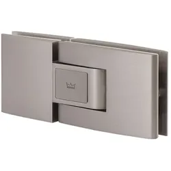 DORMAKABA Pendeltürbeschlag Tensor Glas-Glas, Feststellpunkt 90° - Aluminium Edelstahl-Effekt