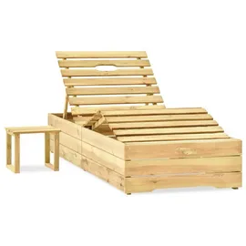 vidaXL Garten-Sonnenliege 30 x 0 x 26 cm Grau