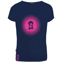 TROLLKIDS Girls Logo T", 140, Navy/pink / 140
