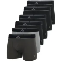 adidas Active Micro Flex Eco Boxershorts grau/schwarz S 6er Pack