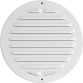 Upmann Upmann, Wetterschutzgitter zum Schrauben Lüftungsgitter rund - 250mm Alu weiß