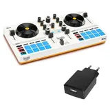 Hercules DJControl Mix Ultra mobiler DJ-Controller mit Netzteil, DJ Controller